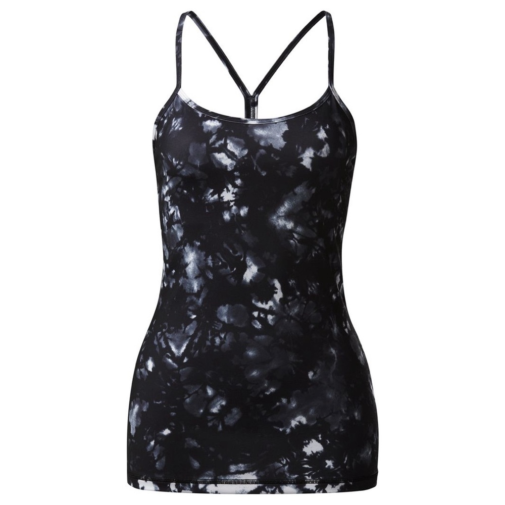 Lululemon Power Y Tank (Luon) Dusk Dye White Black Size 6